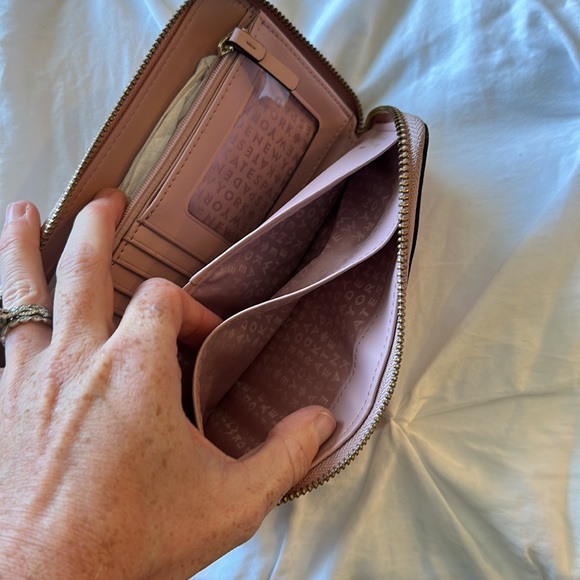 Kate Spade Large Carryall Wristlet/Wallet Blush Pink Double Zipper - Picture 13 of 16